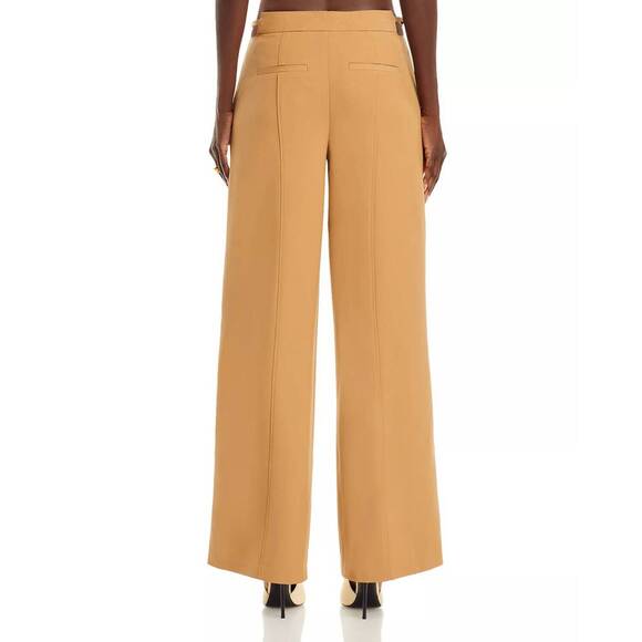 NEW AVEC LES FILLES cutout waist wide leg pants in camel - Picture 3 of 4